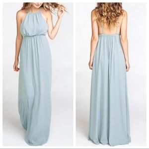 SMYM PLUS Amanda Maxi Dress Silver Sage